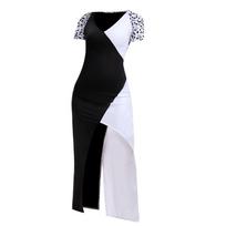 New Kuila Dalmatian Black and White Witch Shawl Dress Set Cosplay Costume S