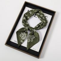 70cm Moteriškas Šalikas Paisley Rašto Kvadratinis Šalikas Bandana Pavasaris/Vasaros Dirbtinio Šilko Plaukų Juosta Švelnus Dėmėtas Šalikas 70cmX70cm gray