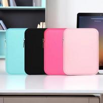 Compact Solid Color iPad Tablet Storage Bag 6 inch rožinė