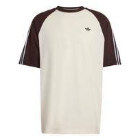 Adidas Originals Britcore Ringer Apvalia Kaklo Laisvo Kirpimo Medvilniniai Sportiniai Trumpomis Rankovėmis Marškinėliai Vyriški Viršutiniai Drabužiai HZ3830 XL