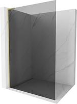 Mexen Kioto L Dušo sienelė Walk-in 90 x 200 cm, grafito, šlifuotas auksas - 800-090-103-55-40