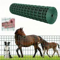 Tinklinė tvora gyvūnams, cinkuoto plieno, 120 cm x 25 m, 2x4 colių akutės