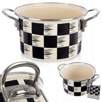 Emaliuotas puodas Orion Šachmatinė 18 cm, 2 L, indukcijai