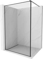 Mexen Kioto Dušo siena Walk-in 90 x 200 cm, juodas rėmas 8 mm, gun metal - 800-090-101-95-70, 90 x 200 cm