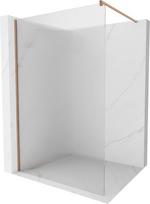Mexen Kioto dušo sienelė Walk-in 140 x 200 cm, dryžiai 8 mm, šlifuota varis - 800-140-101-65-09