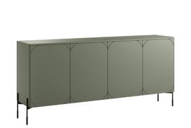 Komoda Sonatia, 204x45x90 cm, žalia