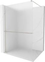 Mexen Kioto+ dušo sienelė su lentyna Walk-in 70 x 200 cm, matinė, šlifuotas nikelis - 800-070-121-97-30, 70 x 200 cm