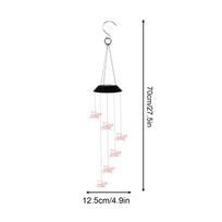 Solar Wind Chimes for Outside Solar Color Changing LED Automatic Decor Garden Decor Accessories for Porch Entryway Garden Shop
