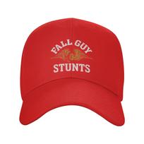 Fall Guy Stunt'ai Laisvalaikio beisbolo kepuraitė Vasarinė trucker kepuraitė Didmeninė prekyba Lauko sporto snapback kepuraitė Unisex Paaugliams Stilingos beisbolo kepuraitės One Size red