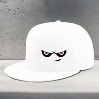 Angry Red Eyes Graphic Snapback Baseball Cap Unisex Polyester Street Style Adjustable Hat One Size