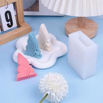 Angelas Drugelis Silikoninė Žvakės Forma DIY 3D Drugelis Elfas Pyrago Dekoravimas Kepimo Forma Aromaterapija Gipsas Muilas Dervos Forma Random Color