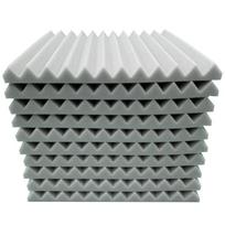 10Pcs Acoustic Foam Panels 12 Slot Soundproofing Studio Foam Tiles 30x30x2 5CM High Density Fire Retardant Sound Absorption Material One Size