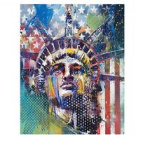 5D „pasidaryk pats“ deimantinis paveikslas „Liberty“ deimantinis siuvinėjimas kryželiu namų dekoras, rankų darbo dovanos Round 20x30cm