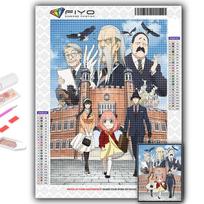 5D PASIDARYK pats deimantinė tapyba Anime plakatas Šnipų šeima Kryželiu siuvinėjimas Deimantinė dailė Siuvinėjimas Mozaika Namų dekoras Full Round 20X30CM