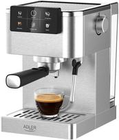 Espresso kavos aparatas Adler AD 4390 20 bar 1350W pieno putų plakiklis