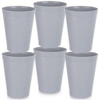 Puodeliai plastikiniai pilki Orion Sandy 300 ml 6 vnt.