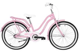 Vaikiškas dviratis Davi Molli 24″, 130–155 cm, 1 pavara, rožinis