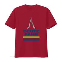 Deutz Fahr Logo Print T Shirt for Men Stylish and Comfortable  vintage Washed graphic Slightly Unisex Versatile homme Casual S