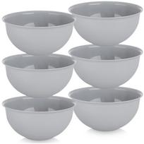Dubenėliai plastikiniai pilki Orion Sandy 13 cm 500 ml 6 vnt.