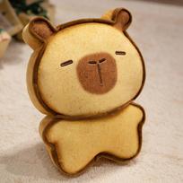 Kawaii Capybara Bread Plush Toy Anime Stuffed Animals Creative Toast Dolls Birthday Gifts for Kids 17cm