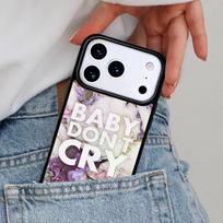 Baby Don't Cry Flower Sea Phone Case for iPhone 16e 15 14 13 12 17 Pro Max Plus Air 17pro Cover Coque iPhone 12 Pro