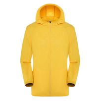 Unisex Color Sunscreen Packable Ultralight Windbreaker L geltona
