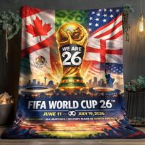 World Cup Plush Fleece Blanket - Couch Throw for Fans 70*100cm