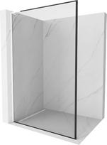 Mexen Kioto L dušo siena Walk-in 50 x 200 cm, juodas rėmas, balta - 800-050-103-20-70