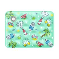 Floor Mat Cool Pet Cooling Mat Ice Gel Portable Dog Cat Sleeping Pad Self Added Water Moisture-proof Dog Cold Bed Mat Animal (as the picture,S) white
