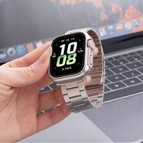 Luxury Charm Smart Watch Bands for Apple Watch 38/40/41mm Replacement Strap IWatch Wrist Bracelet 42 44 45 49 mm Bundle1&other ryškiai rožinė