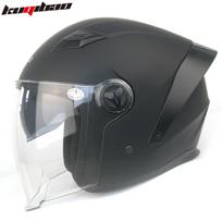 Šaunus Bluetooth Pusiau Šalmas: Lengvas, Dvigubas vizorius, Ilgas baterijos veikimo laikas, 3C sertifikuotas, Patogus prigludimas, Aukščiausios kokybės garsas Large (L)