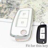 Tpu Car Folding Key Case Cover Shell For Nissan X-Trail Qashqai J11 Juke Murano Micra Tiida Maxima Altima Kicks Protector Holder