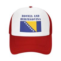 Custom Classic Unisex Bosnia And Herzegovina Flag Trucker Hat Adult Adjustable Baseball Cap Unisex Women Hip Hop Dad Hat One Size