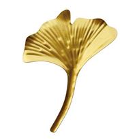 Metalinė sienos dekoracija Pakabukas Auksiniai ginkmedžio lapai Sieninis pakabinamas dirbtiniai lapai Namų dekoravimas Estetiniai aksesuarai (as the picture,5cm) beige