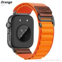 Alpine Nylon Loop Strap For Huawei Watch Fit 5/4/3 For Huawei Fit 4Pro/5 Pro Sport Breathable Comfortable Adjustable Bracelet Band Huawei Fit3/Fit4/Fit5 oranžinė