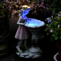 Dervos Angelas Figūra Skulptūra Papuošalai Namai Lauko sodas Gėlės Fėja Mergaitė Saulės Dekoras Vila Kiemas Mikro kraštovaizdžio amatai None