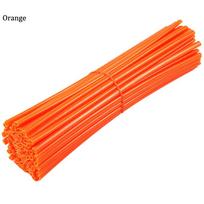 Karštos 72 vnt. motociklo ratų stipinų apsauginiai apvalkalai ratlankiai, apmušalai, vamzdžiai, skirti motokroso dviračiui, šaunūs priedai 17/24 cm Orange-170mm orange