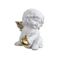 Dervos Imitacijos Gipsas Širdies formos Mažas Angelas Stalo Ornamentas, Stiliaus Charakteris Namų Dekoracija Skulptūra One Size