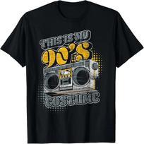 1990 Theme Party Costume CD Player 90s Music Nineties T-Shirt S įvairiaspalvis