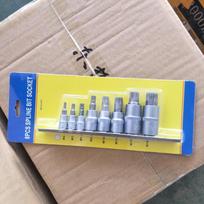 8-Piece Impact Socket Set with Iron Holder - Includes 1/2, 1/4, and 3/8 Inch Sizes