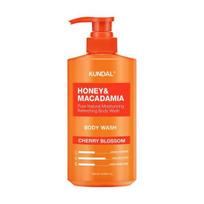 KUNDAL Honey & Macadamia Pure Body Wash Cherry Blossom 500ml – Moisturizing Daily Body Cleanser 500ml