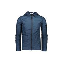 Stone Island Vienos Spalvos Klostuotos Tekstūros Su Gobtuvu Ilgomis Rankovėmis Striukė Vyriškos striukės Tamsiai Mėlyna 721543330-V0028 L