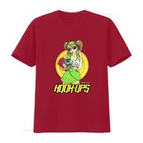 New Limited Hook Ups Skateboard Scout Girl Cigar Print T Shirt for S 4XL vintage Washed Slightly designer clothes Unisex S