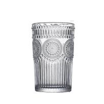 Saulėgrąžos vandens puodelis, retro reljefinis stiklinis puodelis, kavos puodelis, internete garsus šaltų gėrimų puodelis, buitinis stiklinis puodelis 101-200ml skaidri