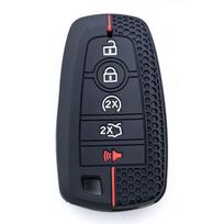 Shell For Ford Explorer Mustang Fusion Escape F150 F250 F350 F450 F550 Ford Raptor 5Buttons Silicone Leather Car Key Case Cover
