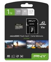 Atminties kortelė PNY PRO Elite Micro SDXC 1TB + Adapteris SD