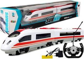 Lean Toys Nuotoliniu būdu valdomas traukinys su apšvietimu, 65 cm