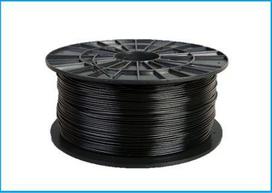 Plasty Mladec Filament PM 1.75 PETG 1kg, juodas