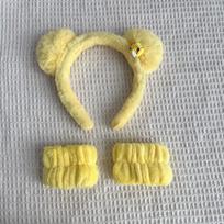 Plush Bear Ear Hairhoop Cartoon Ear Headband Cosplay Costume Halloween Party Lovely Headdress Adult Kids Funny Barrettes pilka spalva
