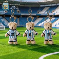 Argentinos nacionalinės rinktinės #10 pliušinio meškiuko raktų pakabukas